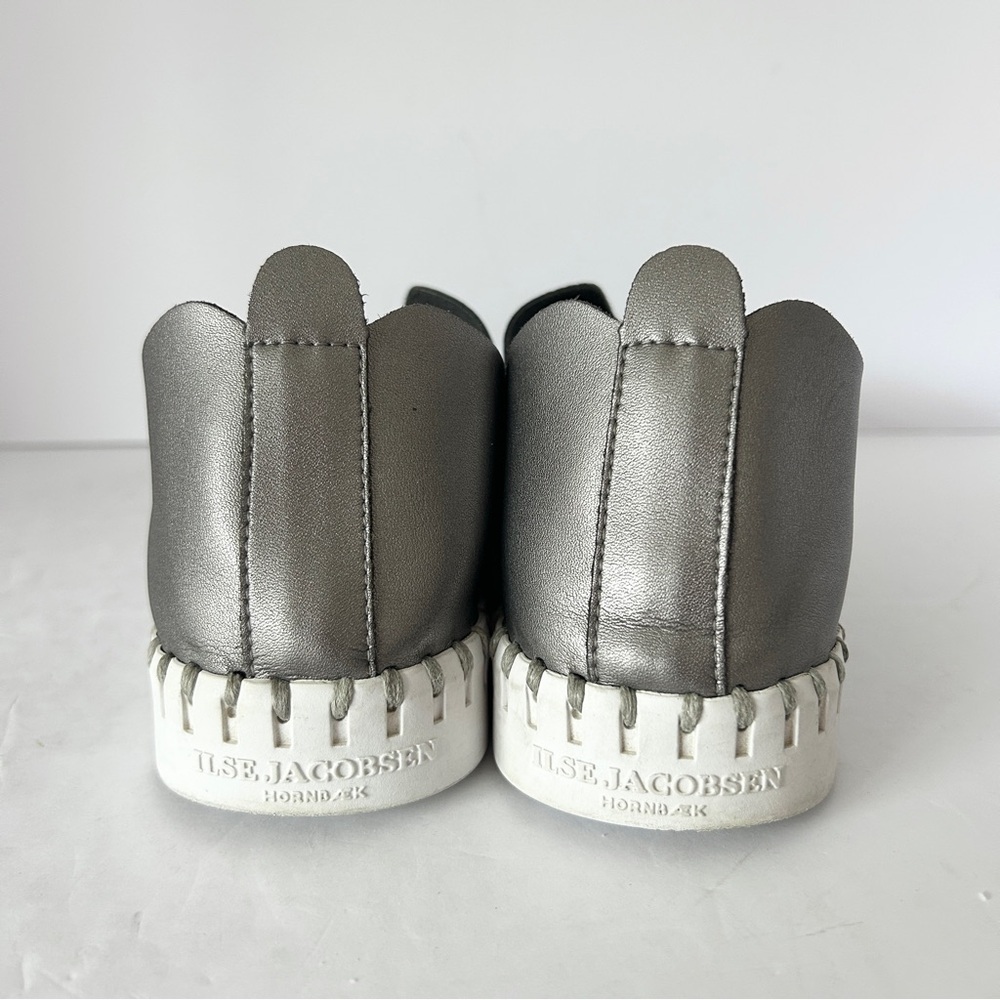 Ilse Jacobsen Tulip 3576 Slip On Comfort Shoe Flat Perforated Gunmetal EU38 US 8 - Picture 5 of 12